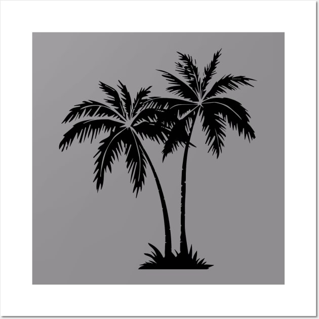 PALM TREE SILHOUETTE Wall Art by GOTOCREATE